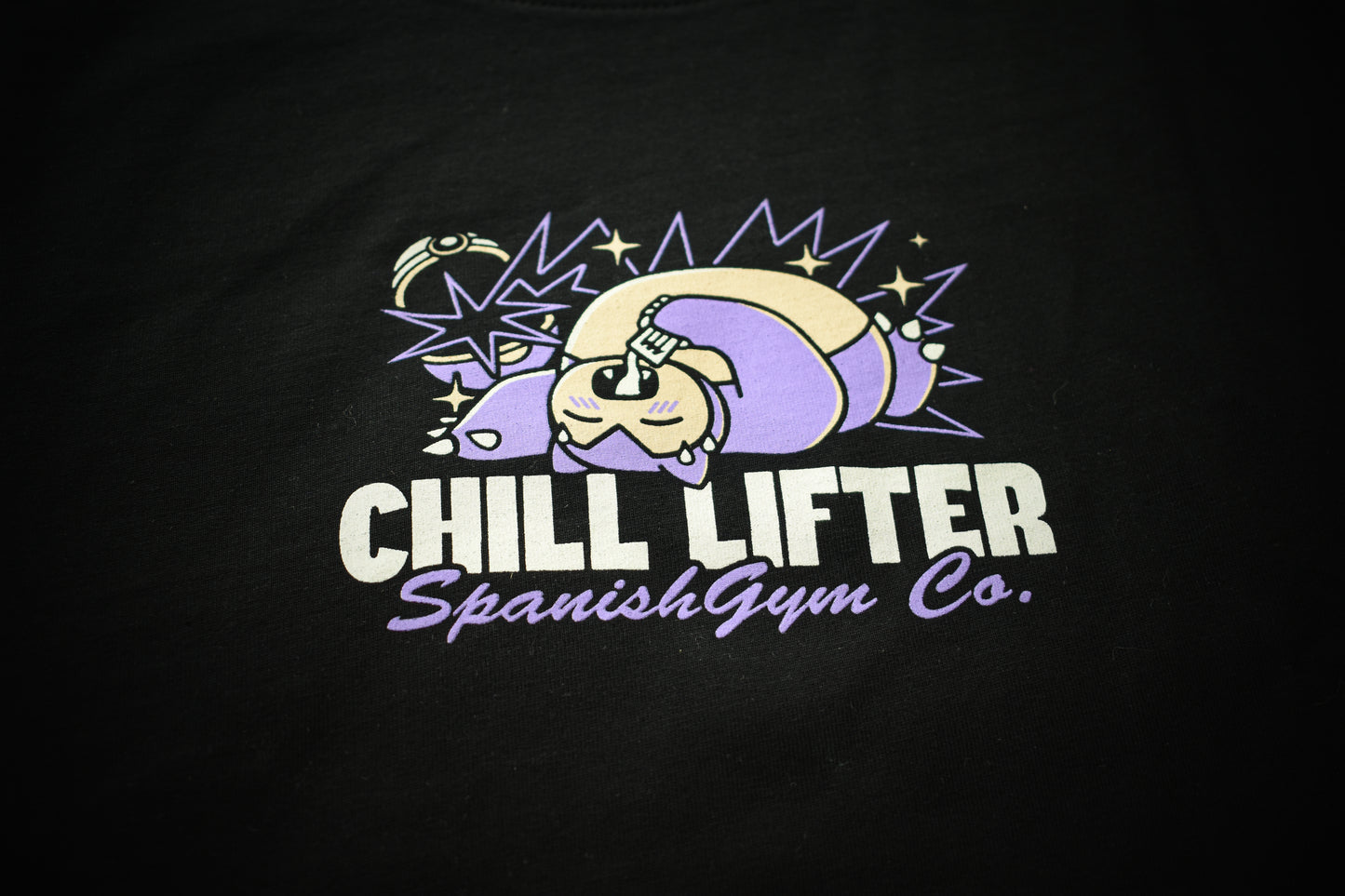 CAMISETA OVERSIZE - ❛Chill Lifter❜ - NEGRA
