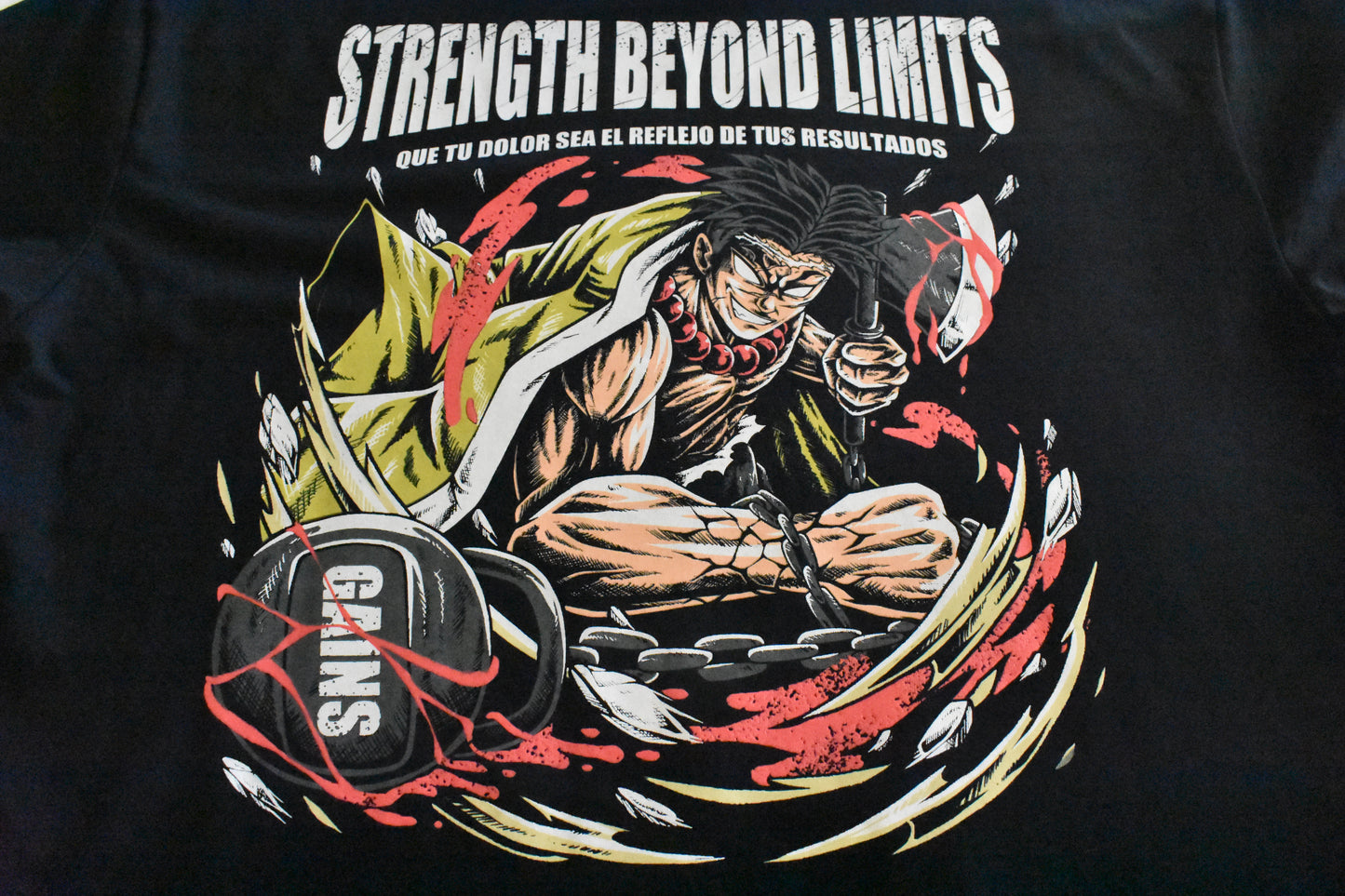 CAMISETA OVERSIZE - ❛Strength beyond limits❜