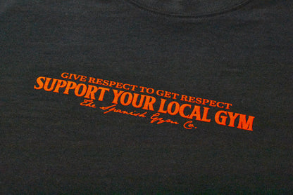 CAMISETA OVERSIZE - ❛Barbell guardians❜ - NEGRO