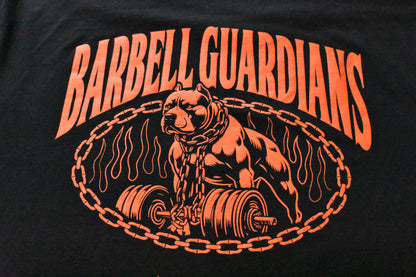 CAMISETA OVERSIZE - ❛Barbell guardians❜ - NEGRO