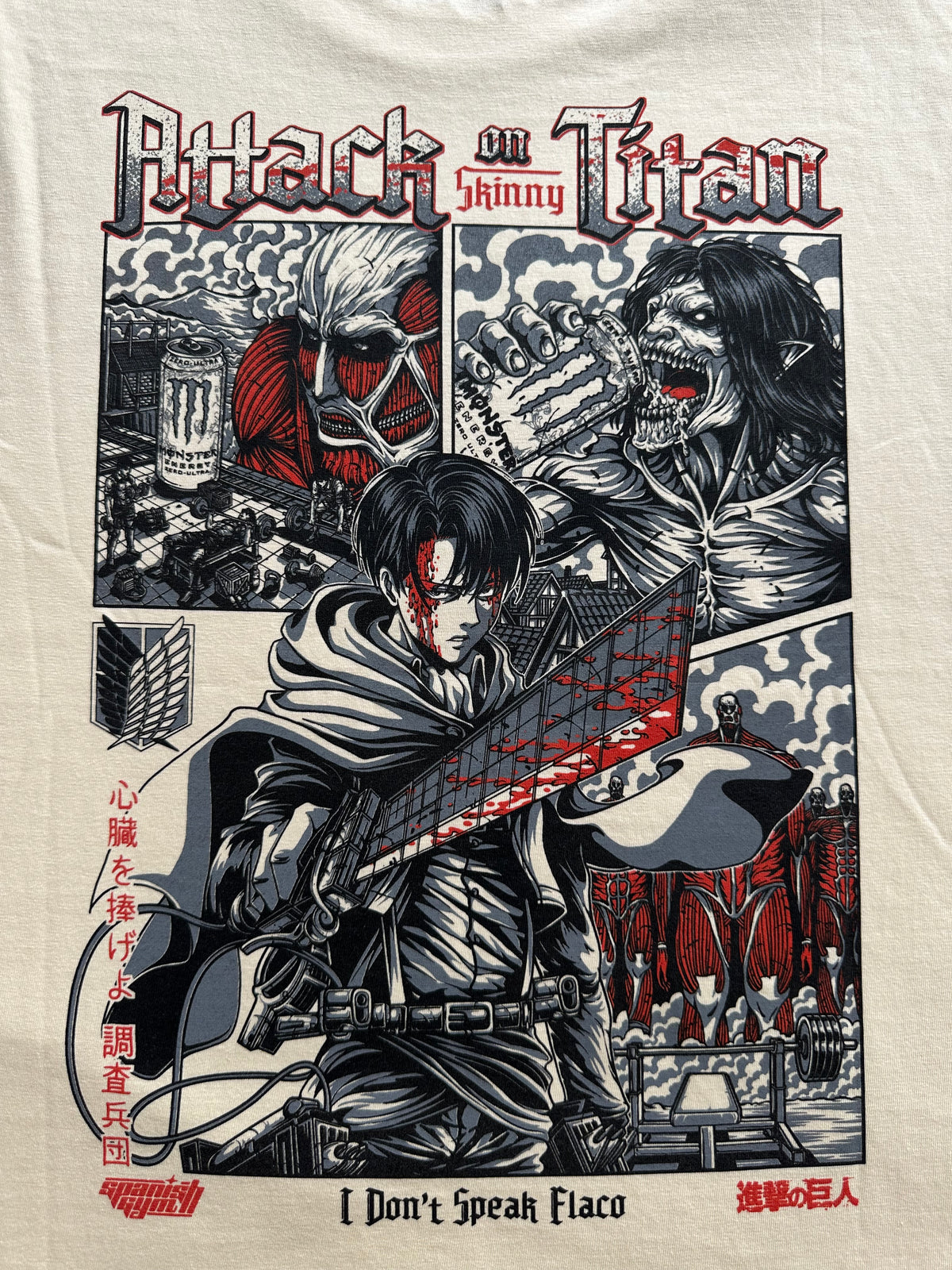 CAMISETA OVERSIZE -  ❛Attack on Skinny Titan❜ - ARENA
