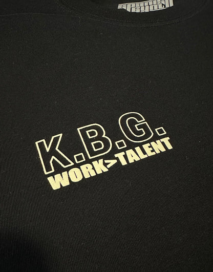 CAMISETA OVERSIZE -  ❛Work>talent❜ - NEGRA