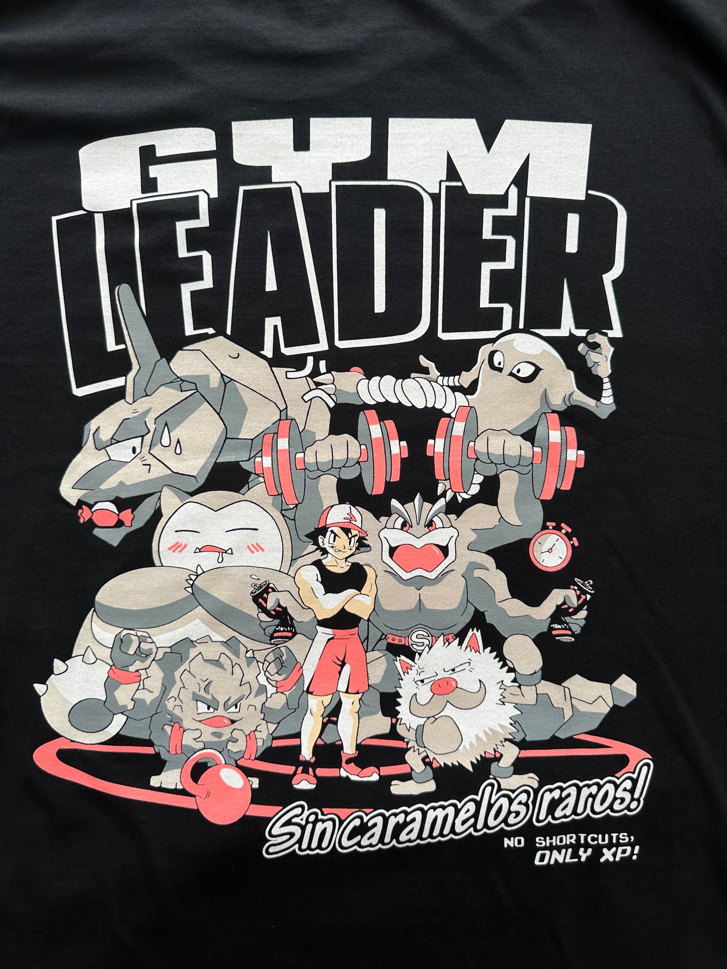 CAMISETA OVERSIZE -  ❛Gym Leader❜ - NEGRA