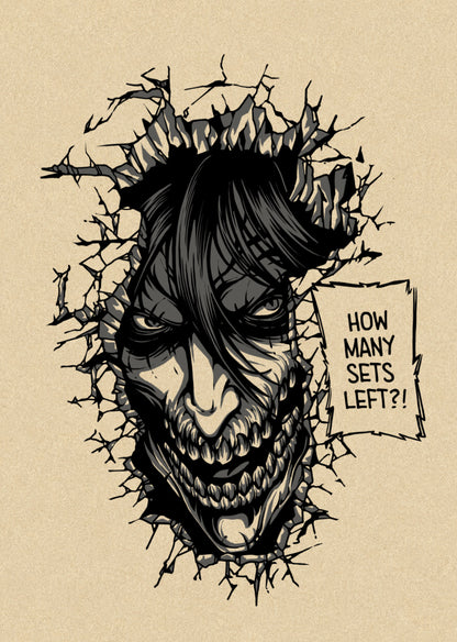 CAMISETA OVERSIZE -  ❛Attack on Skinny Titan❜ - ARENA