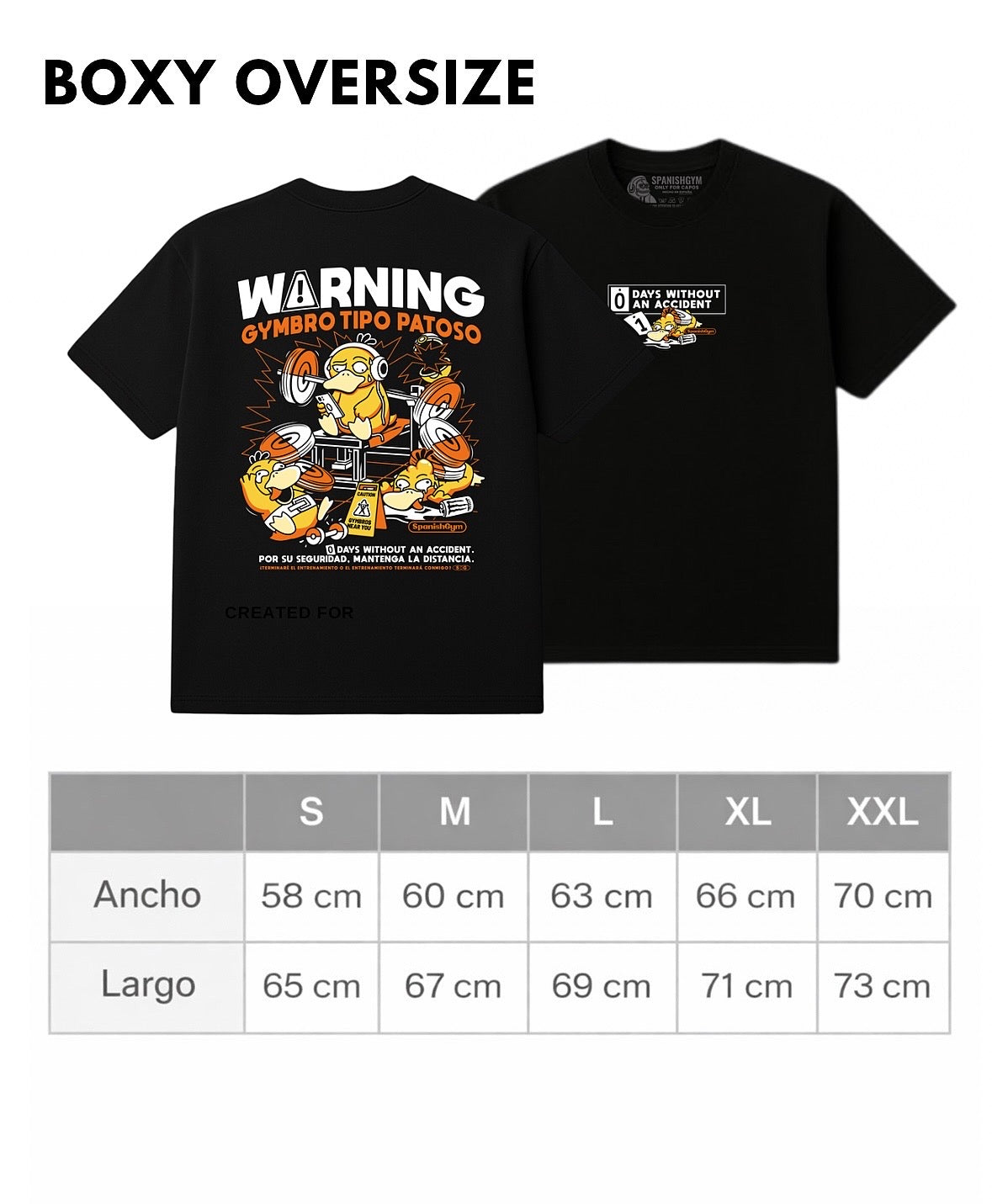 CAMISETA BOXY OVERSIZE - Gymbro Tipo Patoso